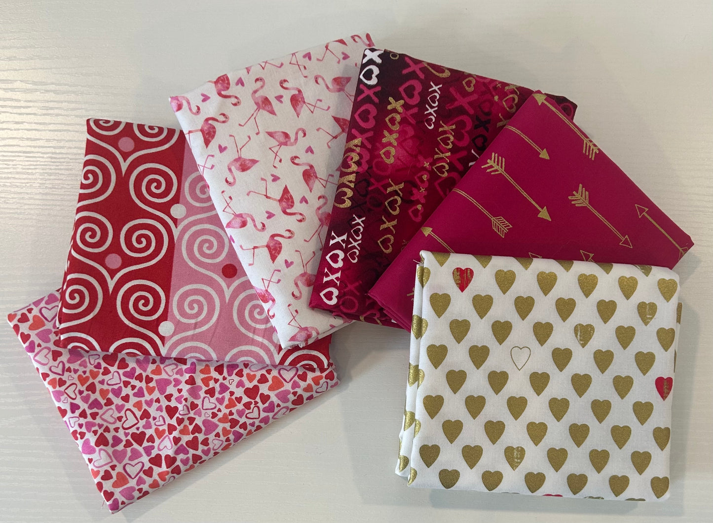 Valentine Fabric Bundle ~ 6 Half Yard Bundle
