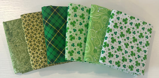 St. Patrick's Day Fabric Bundle ~ 6 Half Yard Bundle