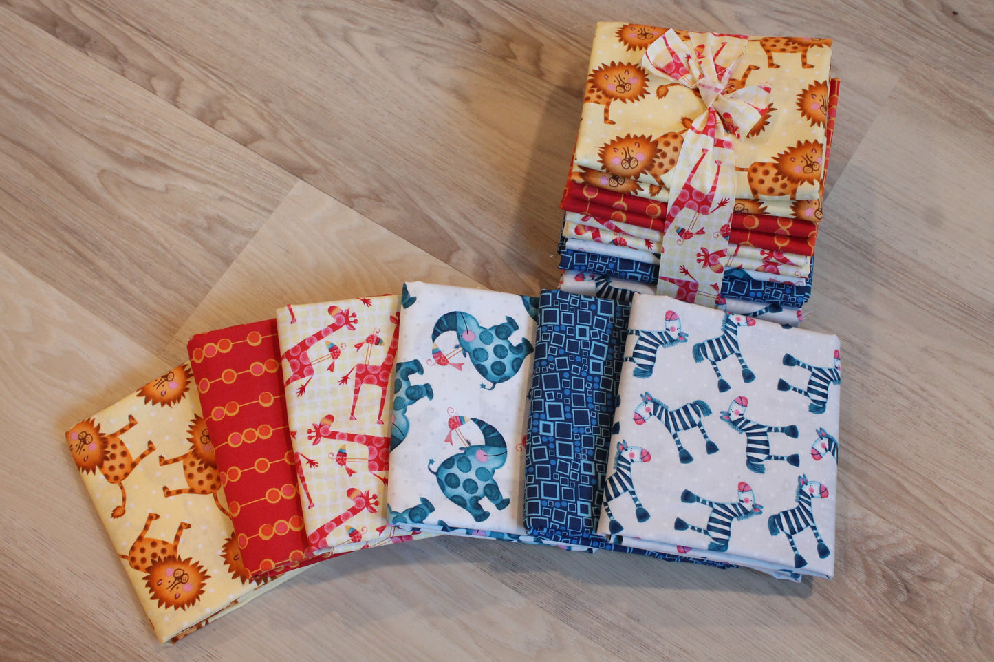 Zoo Animals Fabric Bundle ~ 6 Half Yard Bundle