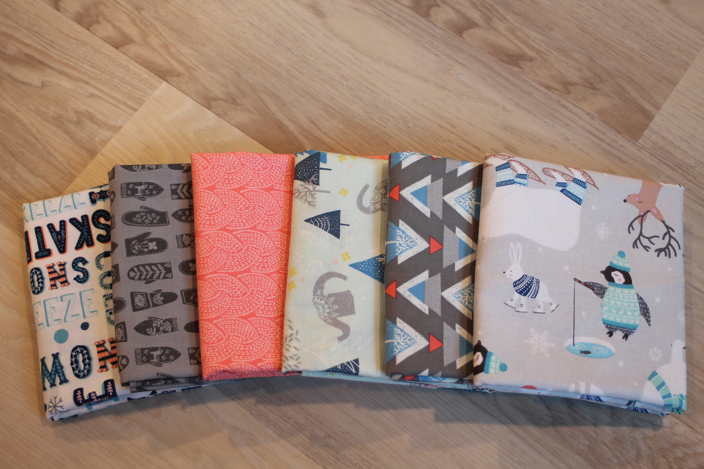 Winter Fun Fabric Bundle ~ 6 Half Yard Bundle