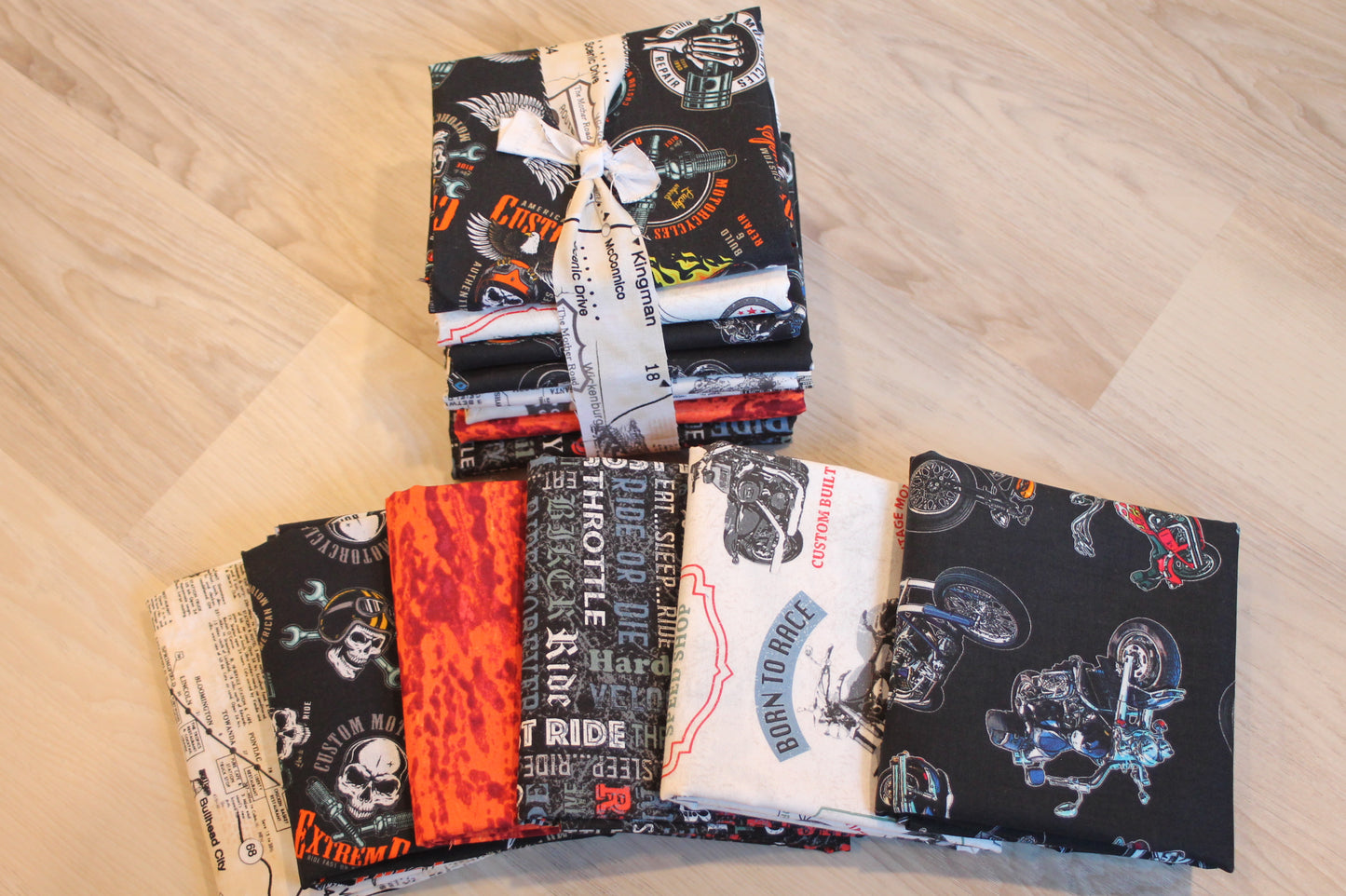 Motorcycle Fabric Bundle ~ 6 Half Yard Bundle