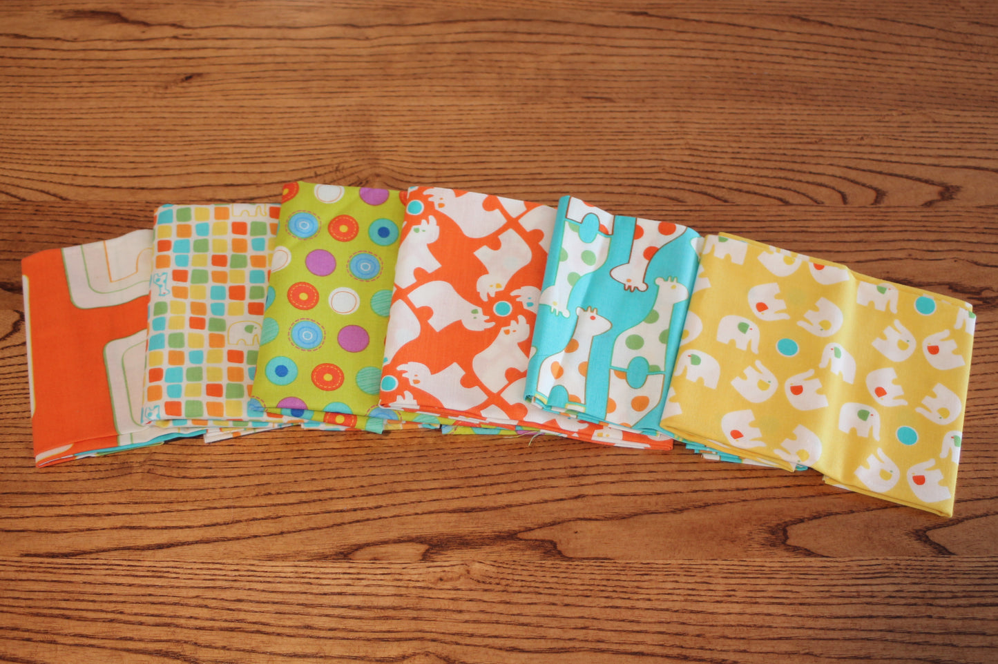 Zoo Fun I Fabric Bundle ~ 6 Fat Quarters