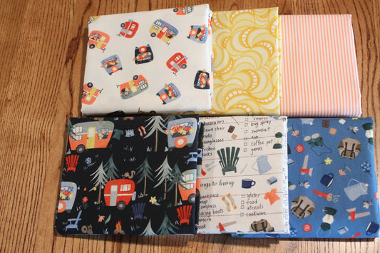 Camping Fun I Fabric Bundle ~ 6 Half Yard Bundle