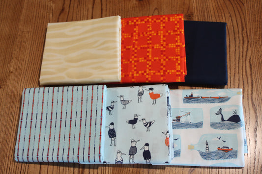 Ocean Fun I Fabric Bundle ~ 6 Half Yard Bundle