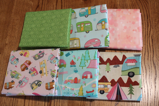 Camping Fun 3 I Fabric Bundle ~ 6 Half Yard Bundle