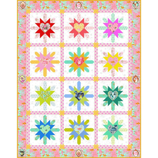 Besties Heart Burst Quilt Kit by Tula Pink