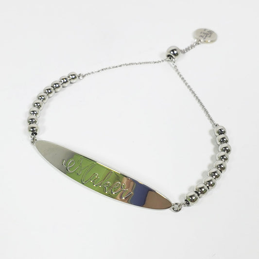 Maker Bracelet Silver